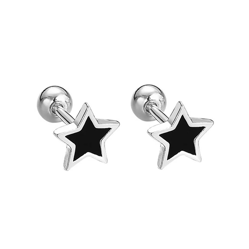 Sterling Silver Hollow Butterfly Stud Earrings