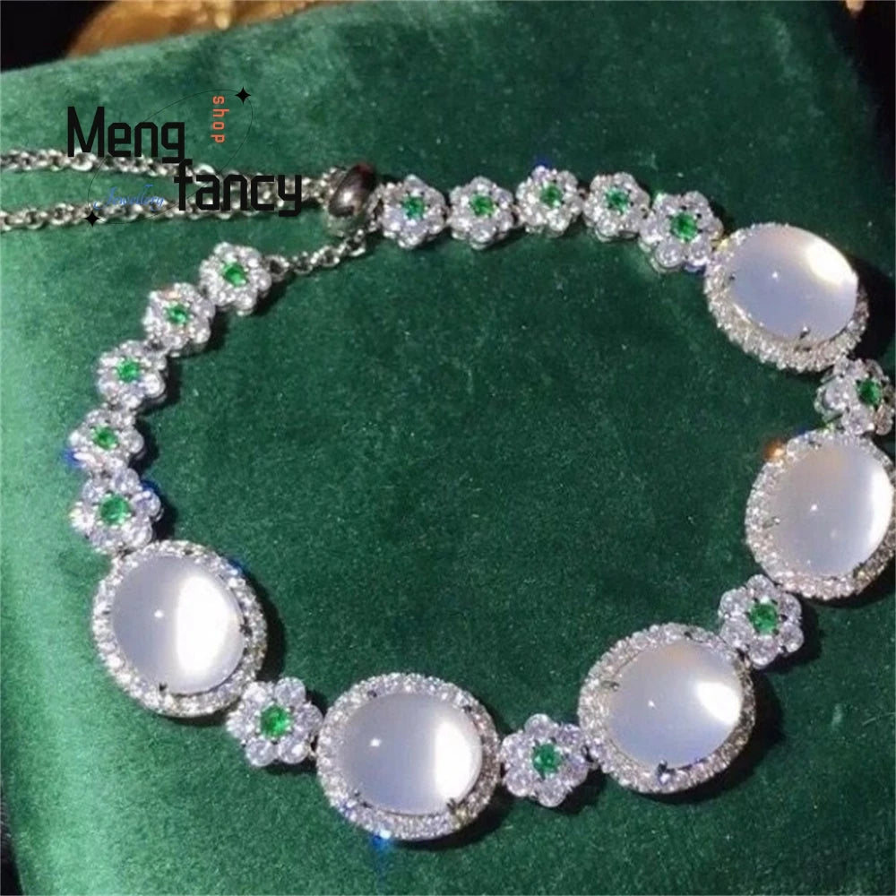 Women's Natural Gemstone & Jade Silver-Plated Bracelet
