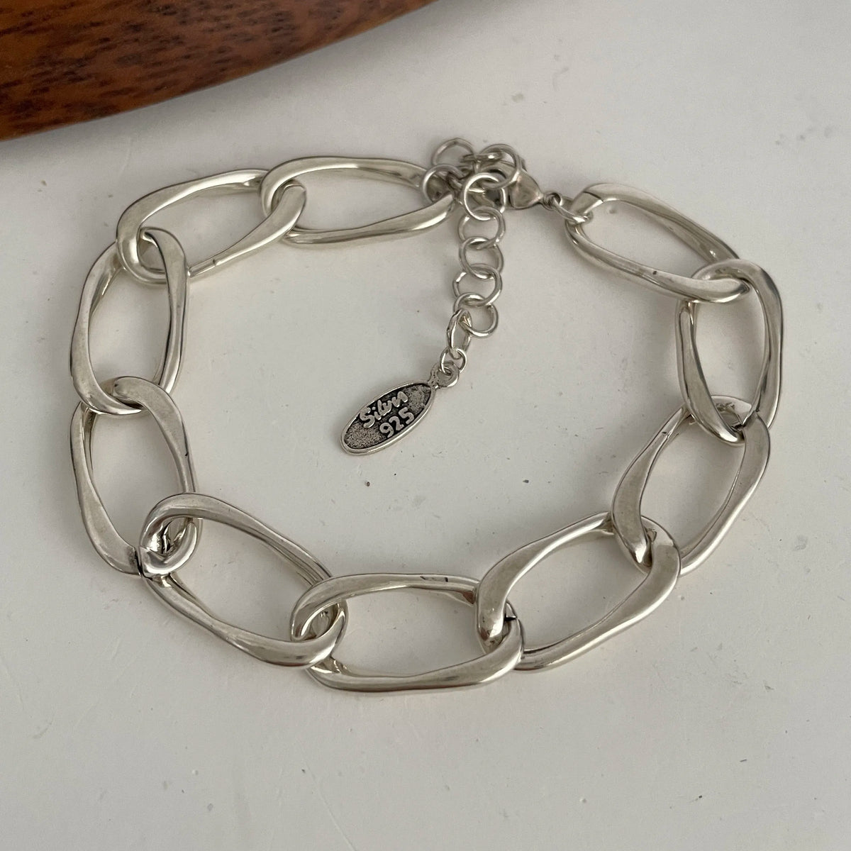 Sterling Silver Heart Chain Bracelet