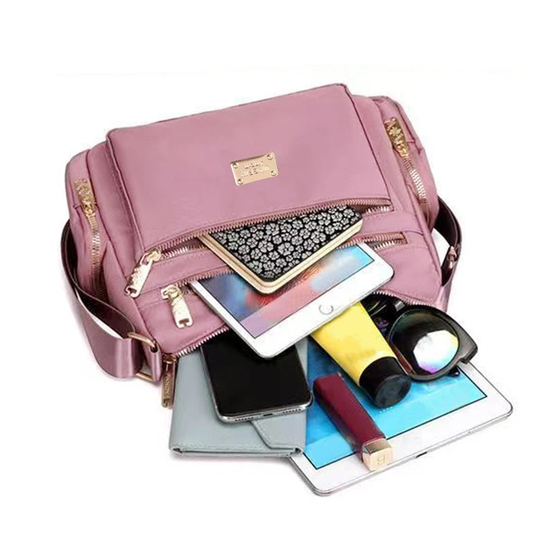 Women's Multi-Layer Zip Handbag