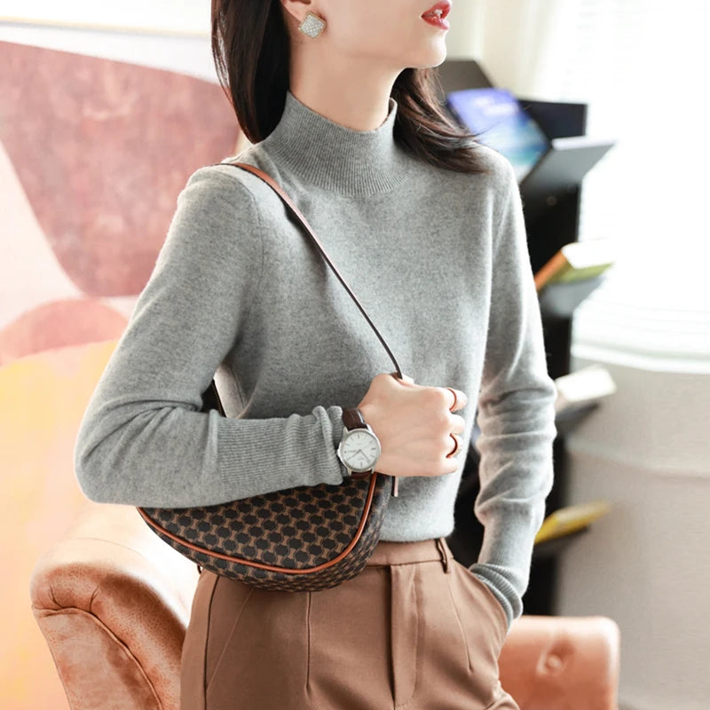 Women's Turtleneck Knit Sweater