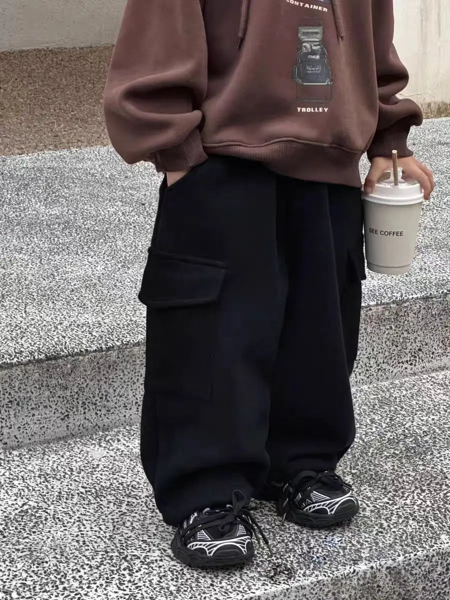 Kids' Winter Plush Warm Pants
