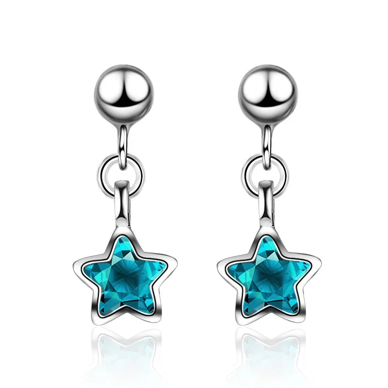 Sterling Silver Hollow Butterfly Stud Earrings