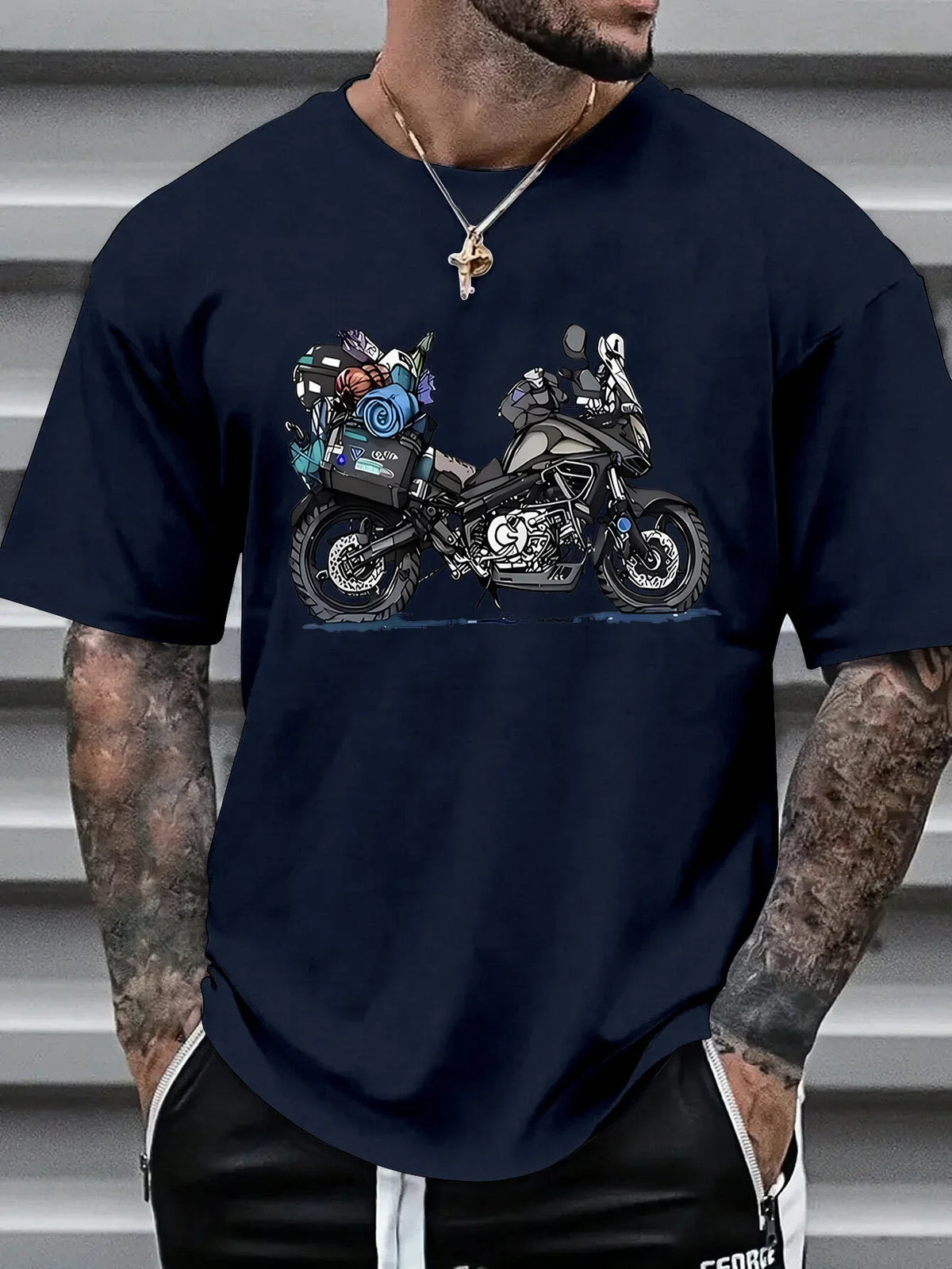 Men's Motorcycle Biker Graphic Tee