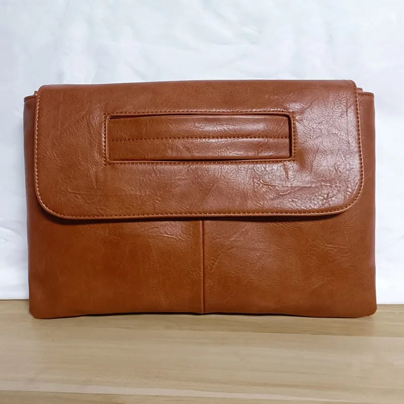 Women's PU Leather Laptop Messenger Bag