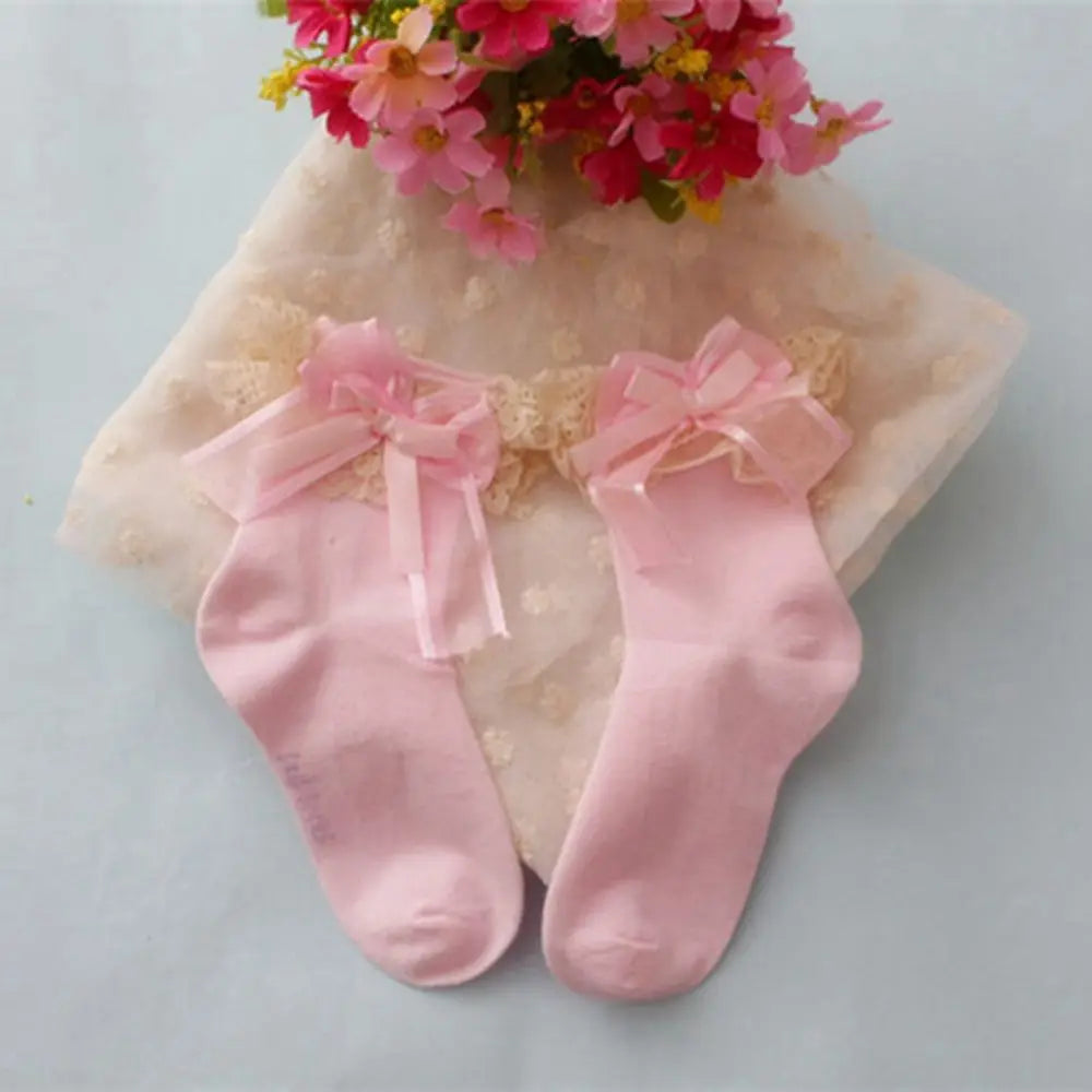Women's Lace Ruffle Ankle Socks, 2-Pack