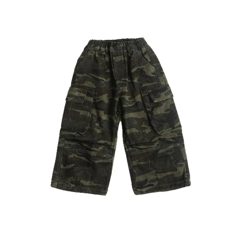 Kids Camo Cargo Pants