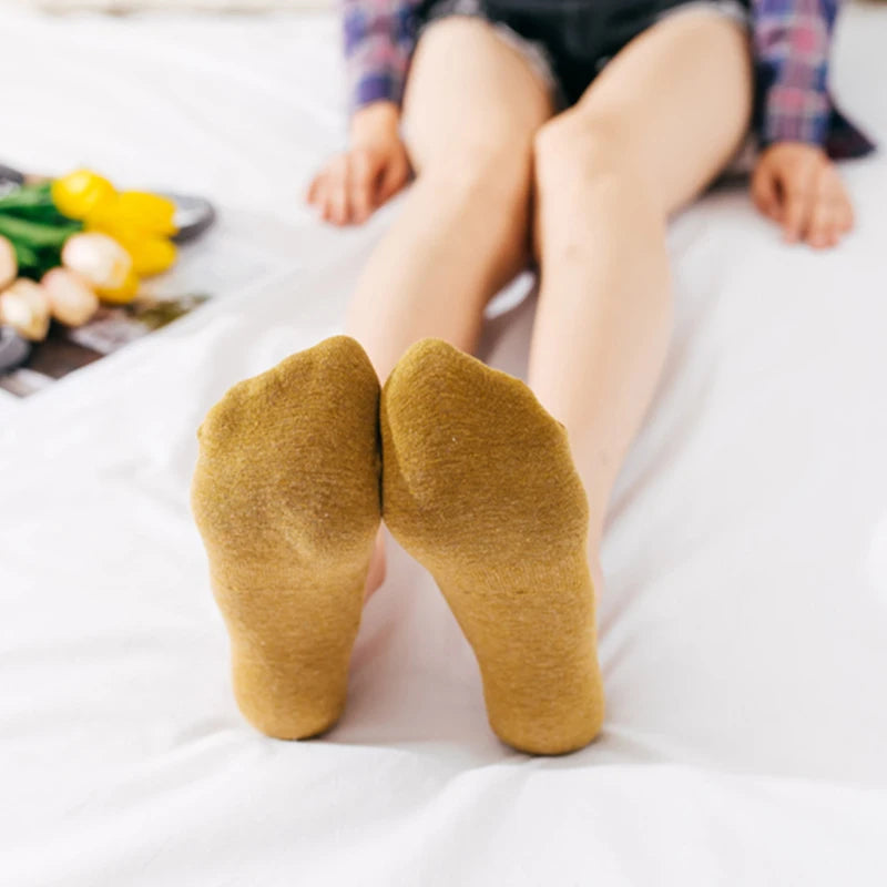 Women's Cotton Slipper Socks, 5-Pack