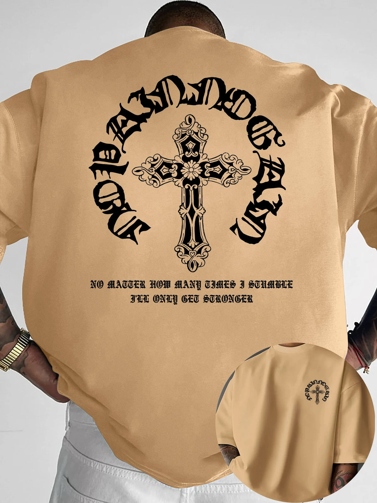 Men's Gothic Cross Graphic Tee
