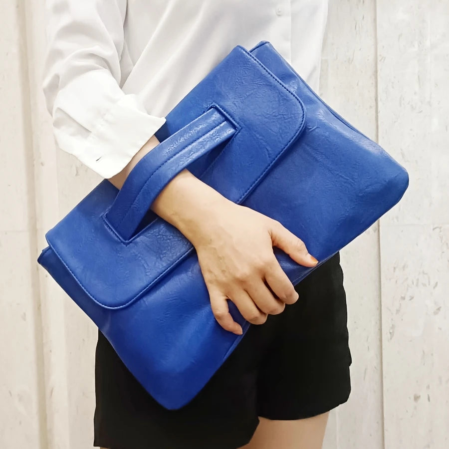 Women's PU Leather Laptop Messenger Bag