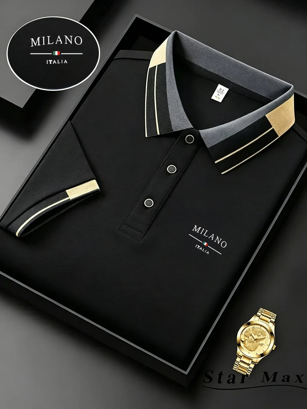 Men's Horse Embroidery Polo Shirt
