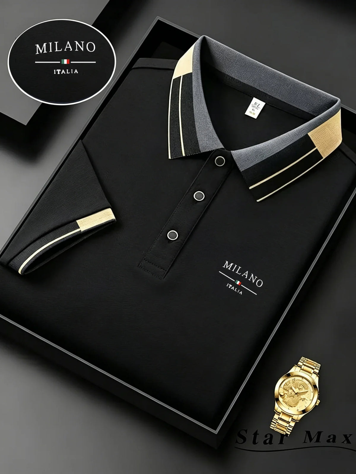 Men's Horse Embroidery Polo Shirt