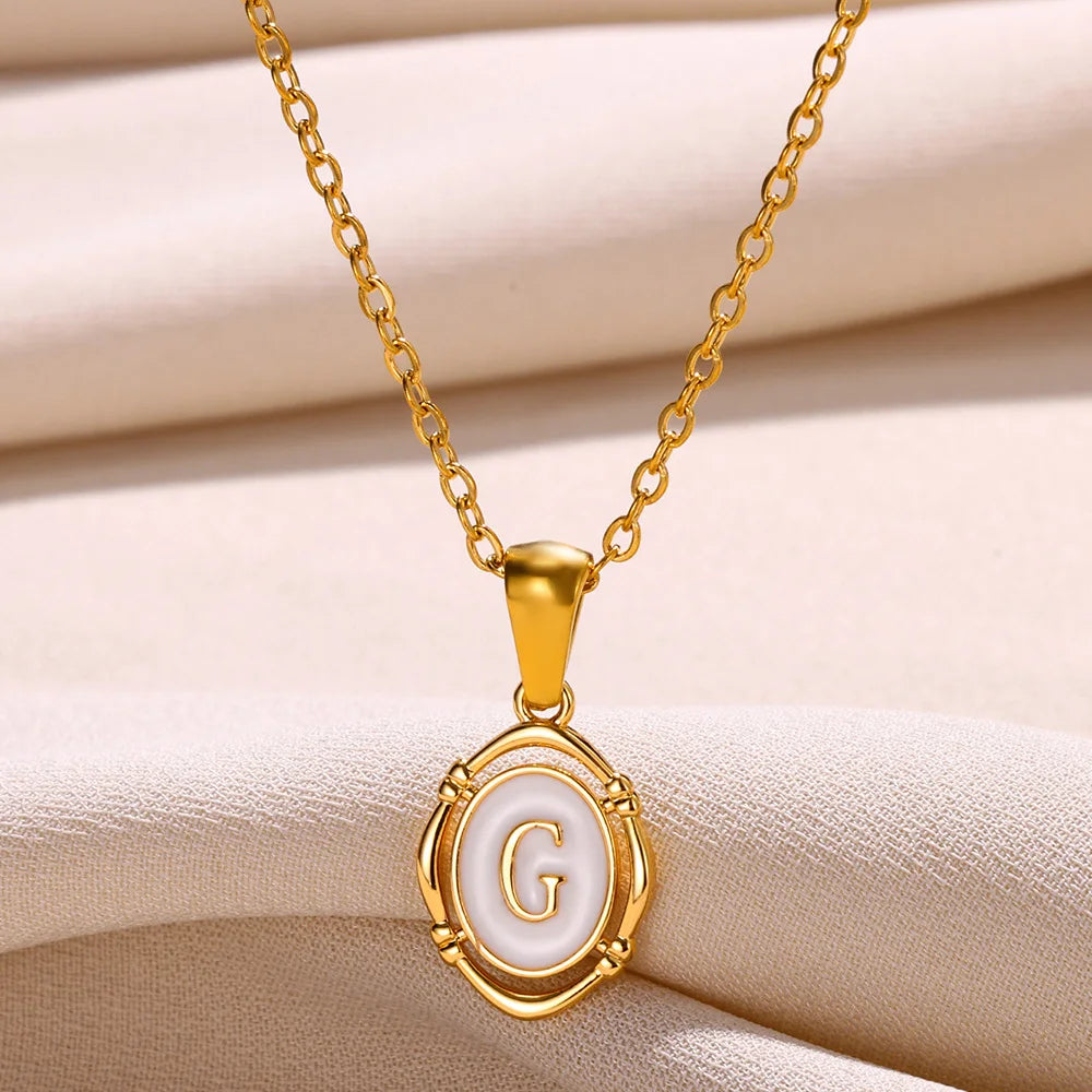 Women's Initial Letter Pendant Necklace (A–Z)