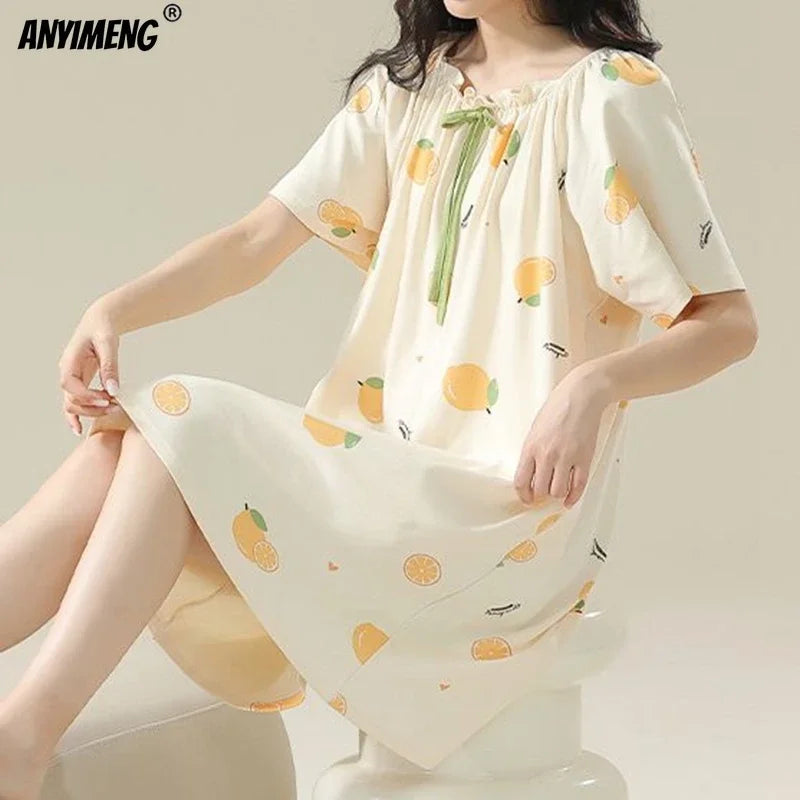 Happy Critters Cotton Nightgown