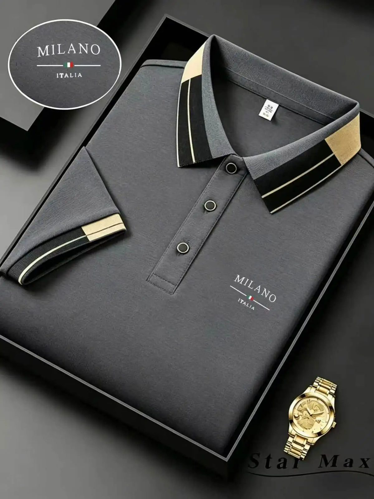 Men's Horse Embroidery Polo Shirt