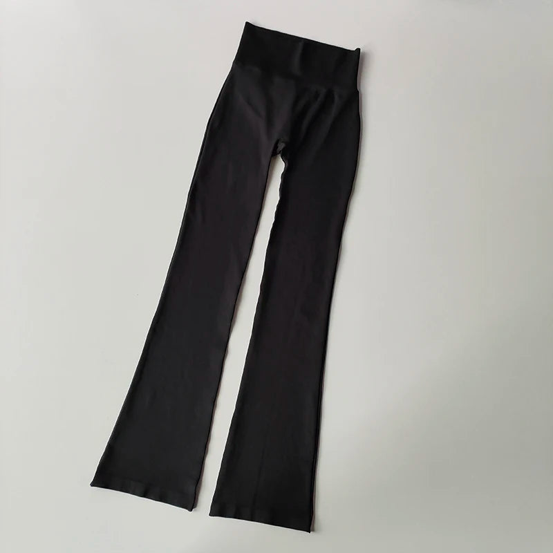 High-Waisted Flared Yoga Leggings