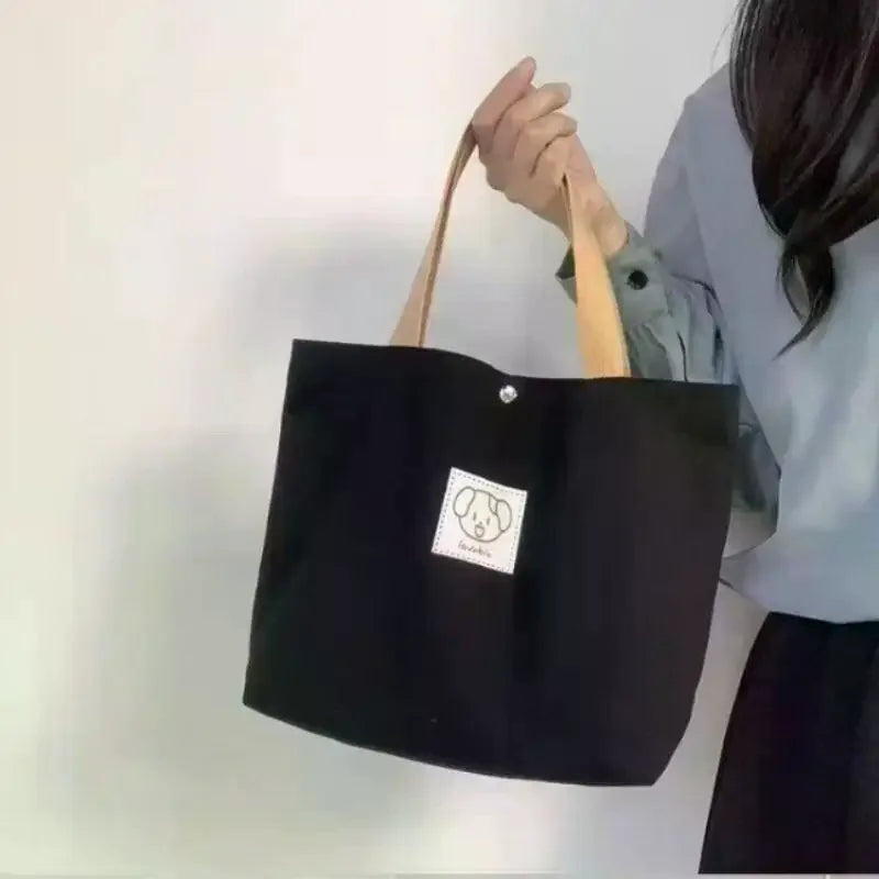 Canvas Tote and Crossbody Bag Set