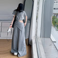 Girls' Crop Top & Pants Two-Piece Set