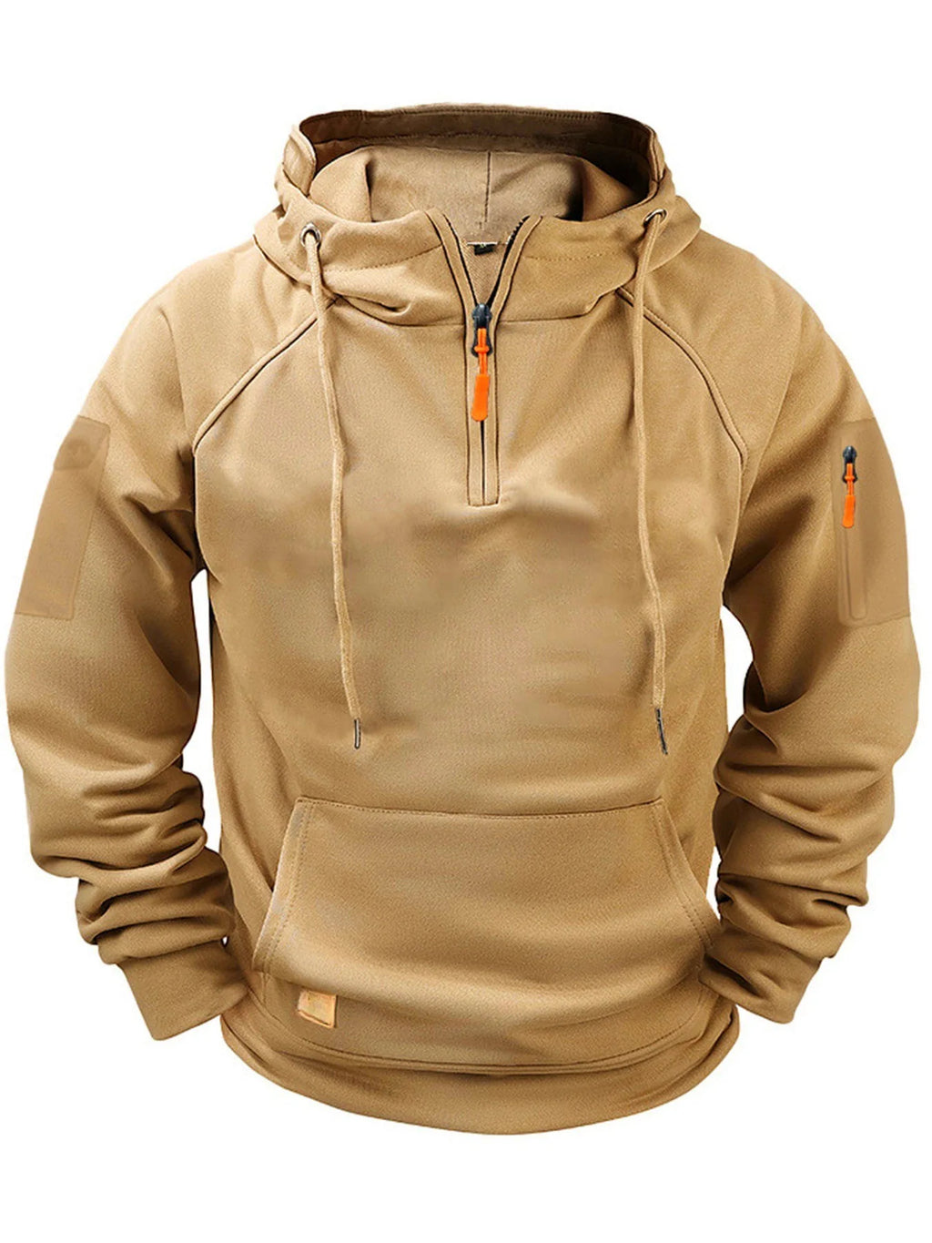 Men's Casual Sports Hoodie with Arm Pocket