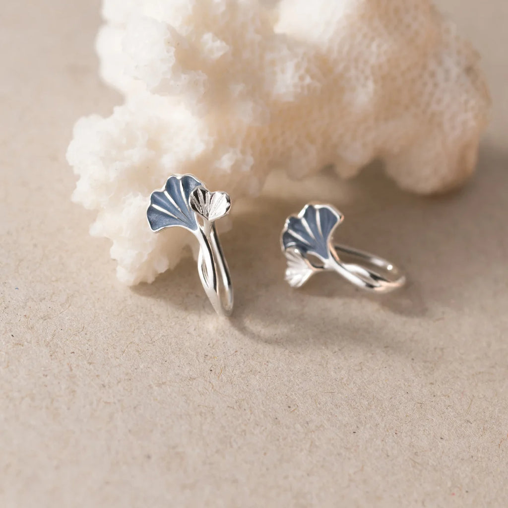 Sterling Silver Hollow Butterfly Stud Earrings