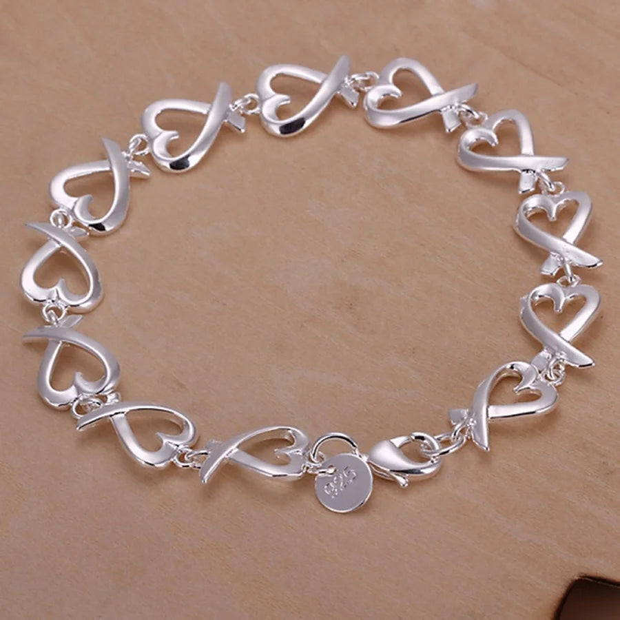 Women's 925 Sterling Silver Chain Bracelet