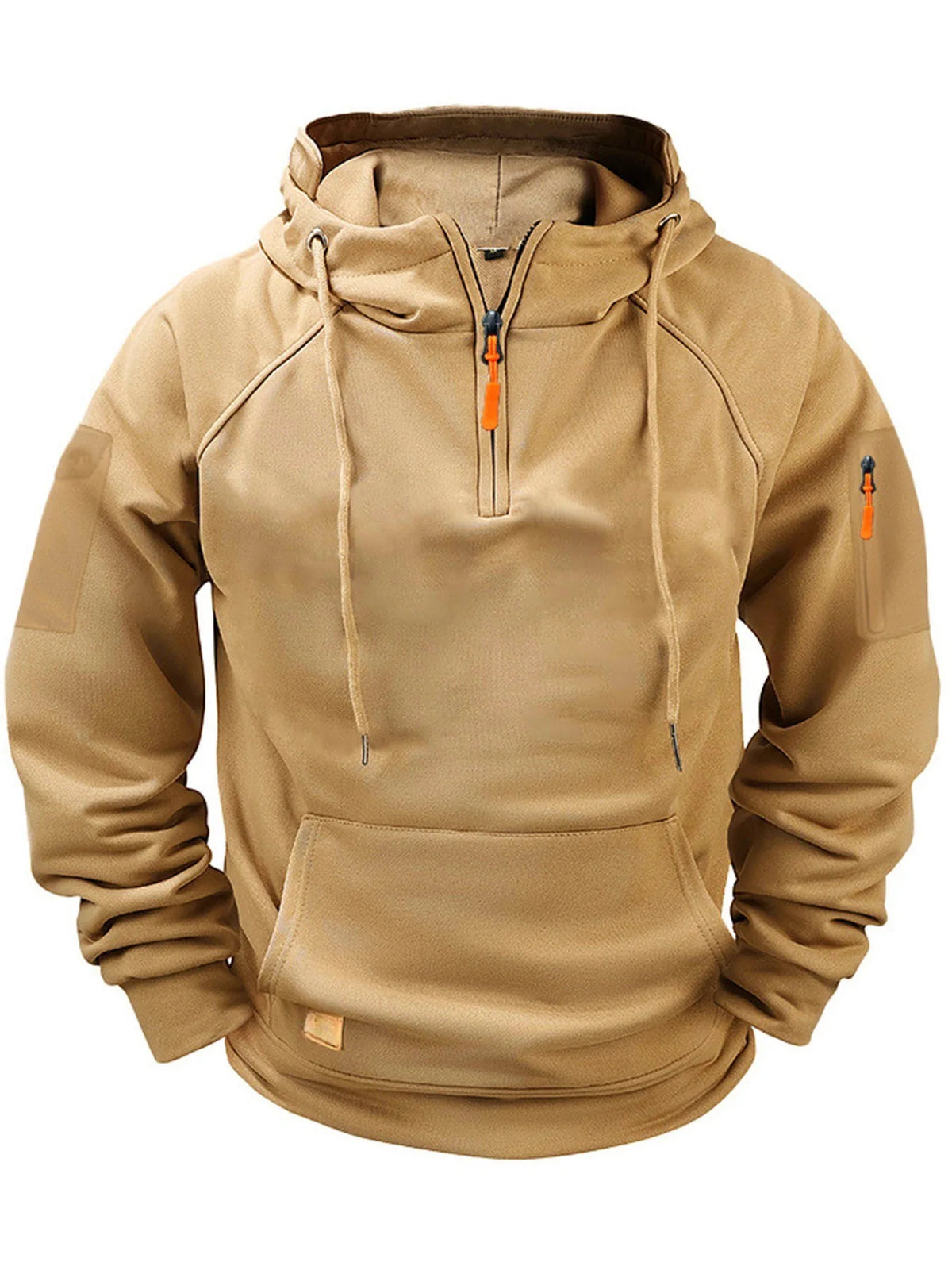 Men's Casual Sports Hoodie with Arm Pocket