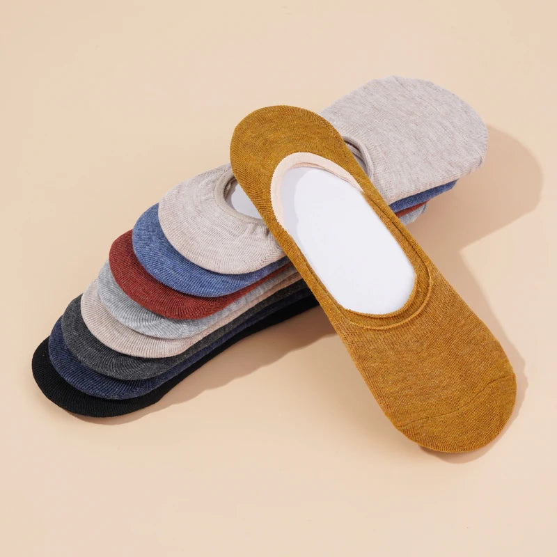Women's Cotton Slipper Socks, 5-Pack