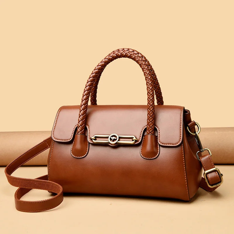 Women's PU Leather Messenger Shoulder Bag
