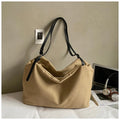 Women's Solid-Color Canvas Tote Bag