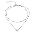 Women's Minimalist Heart Pendant Necklace