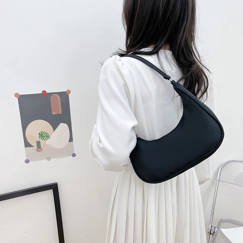 Women's Nylon Underarm Shoulder Bag