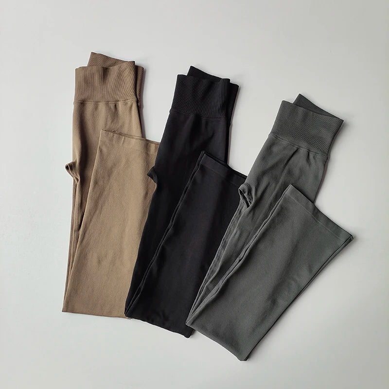 High-Waisted Flared Yoga Leggings