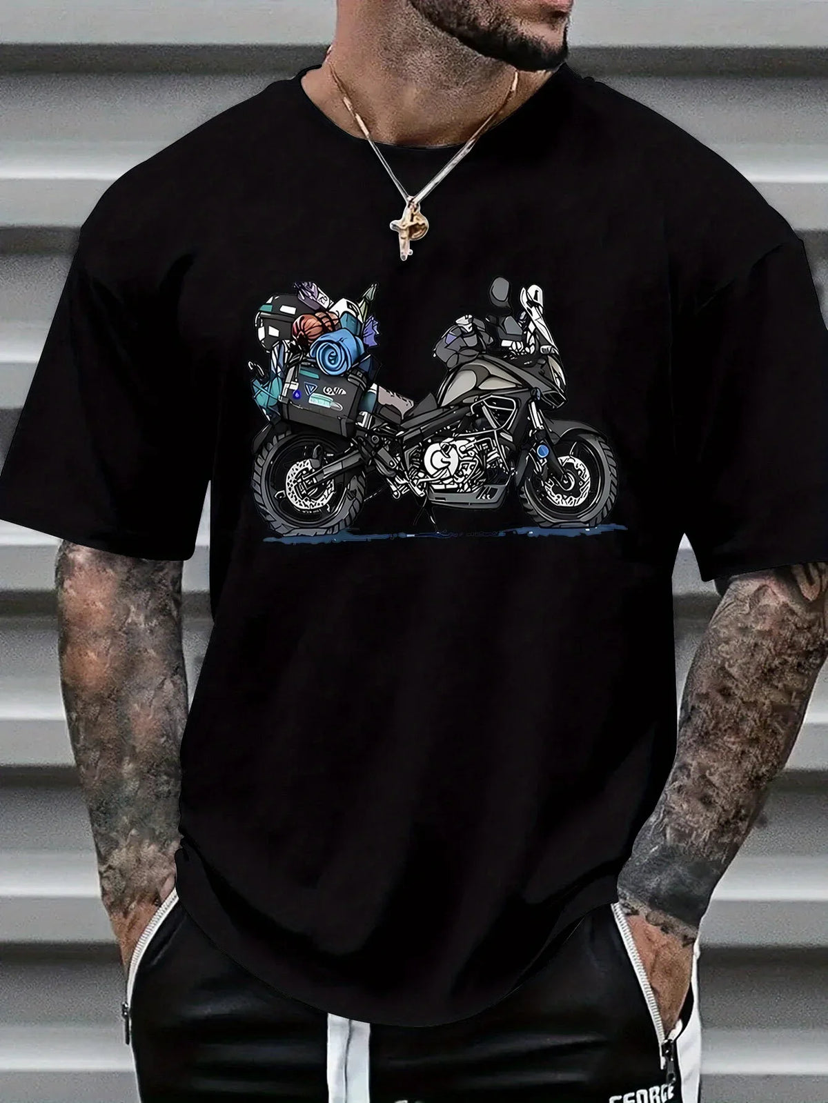 Men's Motorcycle Biker Graphic Tee
