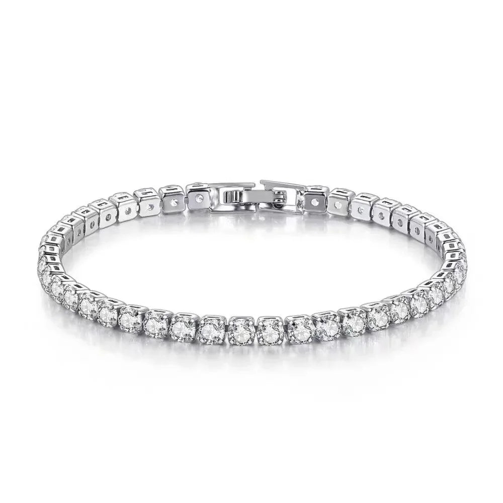 Sterling Silver Zirconia Tennis Bracelet