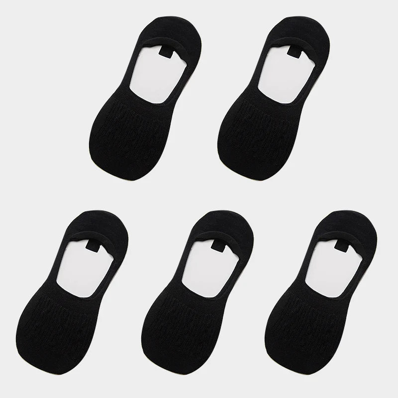 Women's Cotton Slipper Socks, 5-Pack
