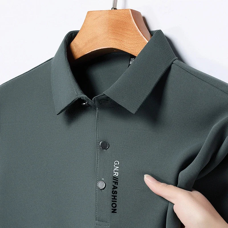 Men's Solid Color Polo Shirt