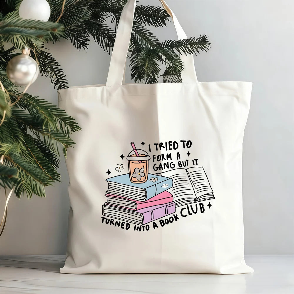 Book Lovers Canvas Tote Bag