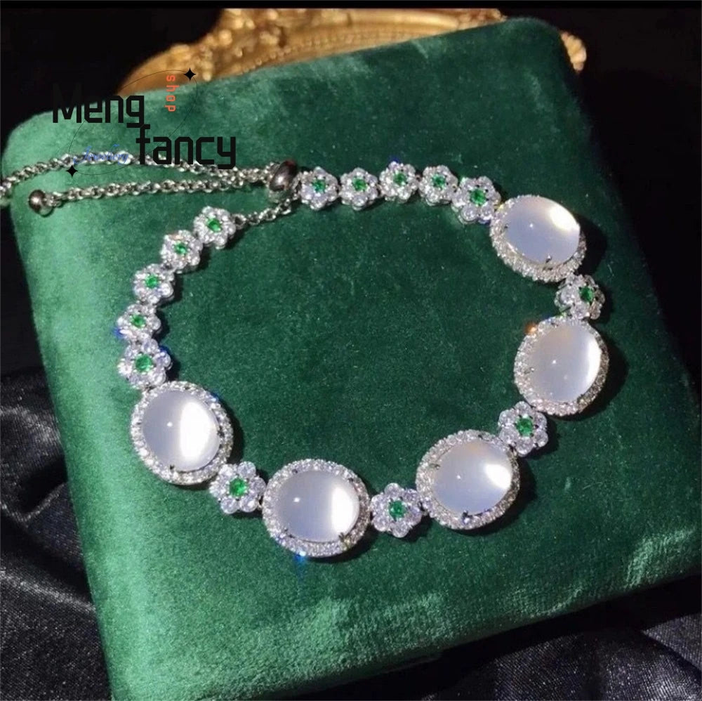 Women's Natural Gemstone & Jade Silver-Plated Bracelet