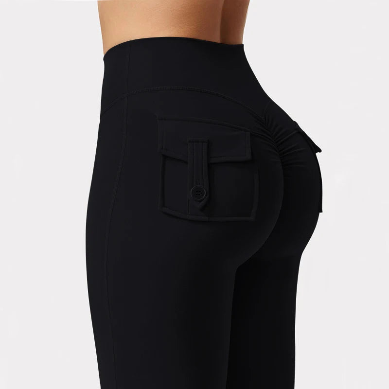 Women's Wide-Leg Yoga Leggings with Pockets