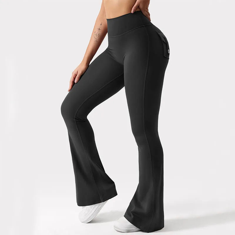 Women's Wide-Leg Yoga Leggings with Pockets