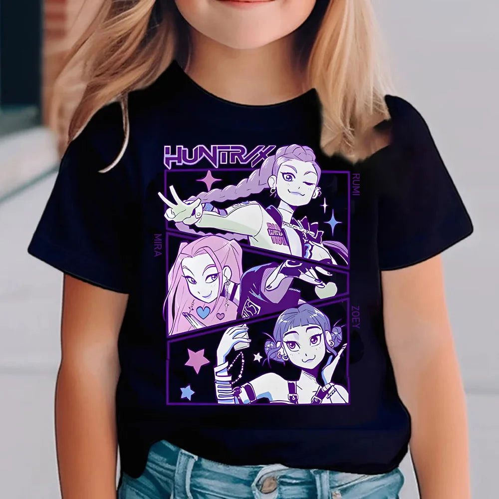 Girls' Cartoon Graphic T-Shirt