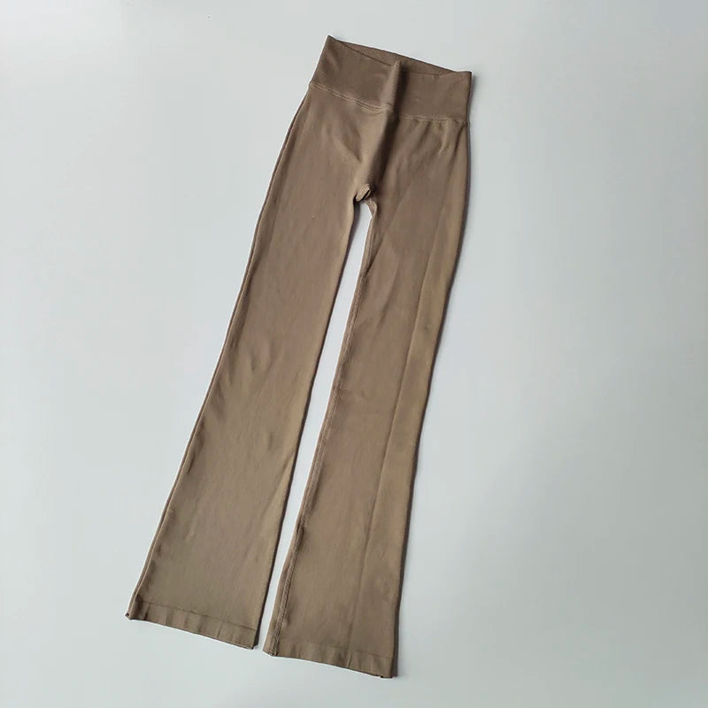 High-Waisted Flared Yoga Leggings