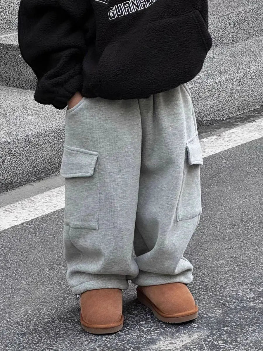 Kids' Winter Plush Warm Pants