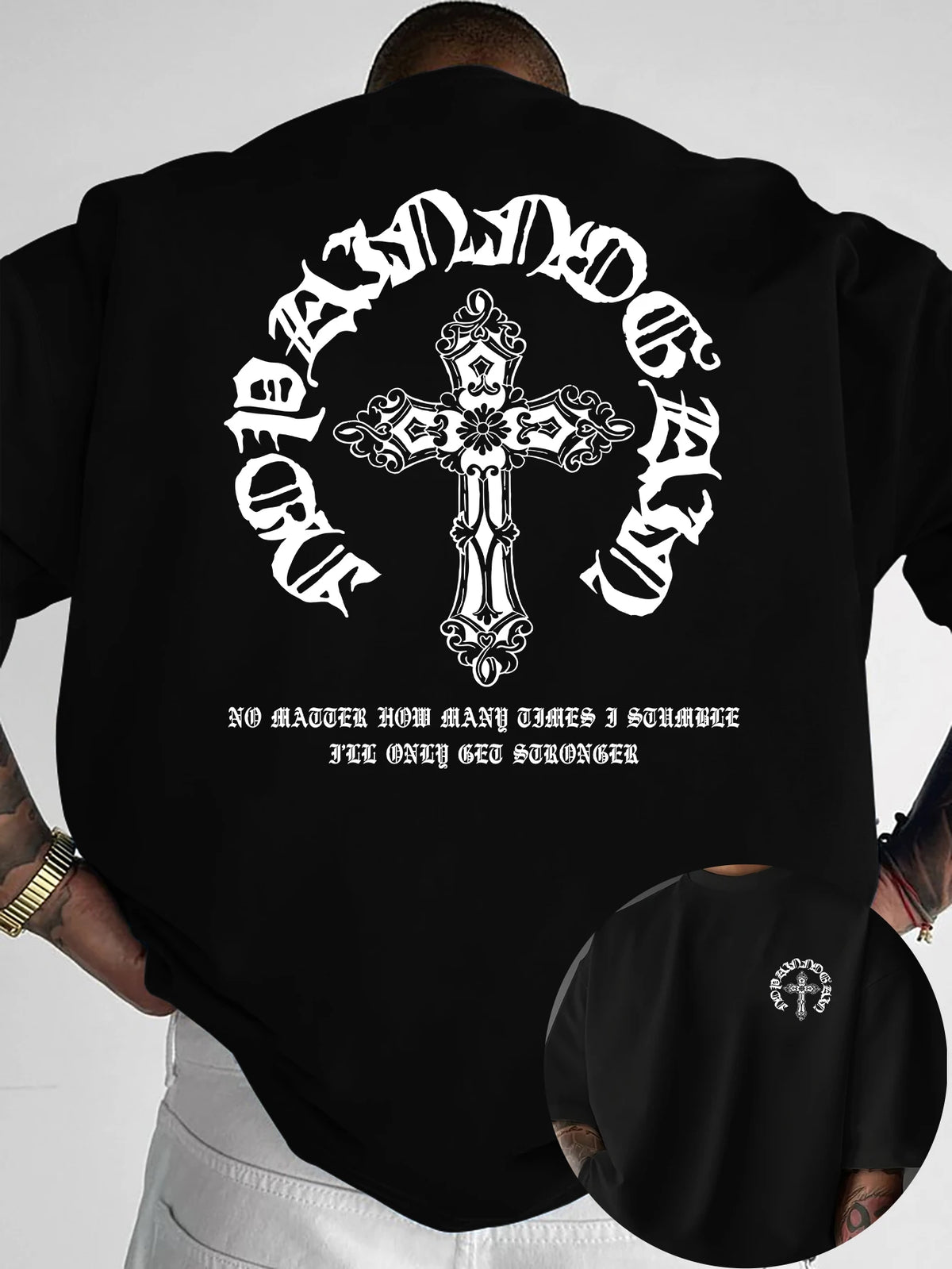 Men's Gothic Cross Graphic Tee