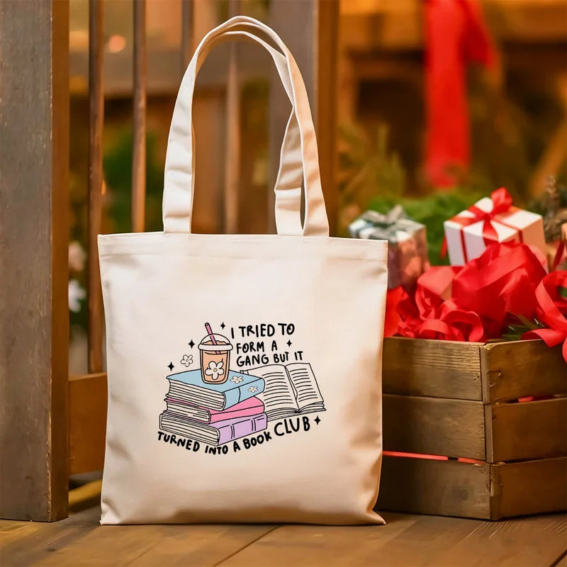 Book Lovers Canvas Tote Bag