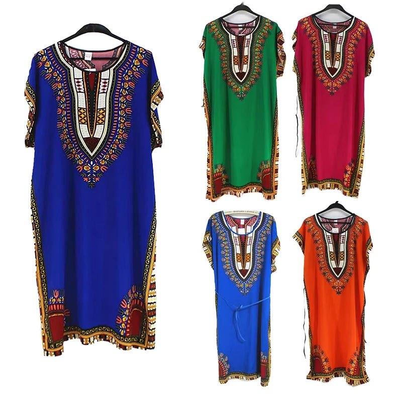 Women's Vintage Cotton Nightgown with Belt