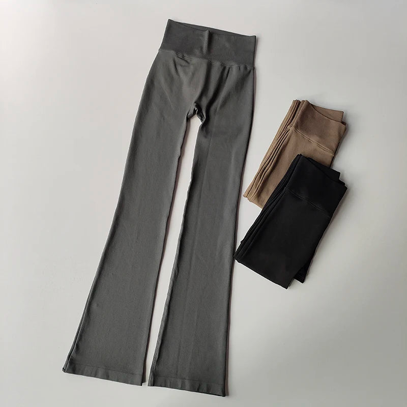High-Waisted Flared Yoga Leggings