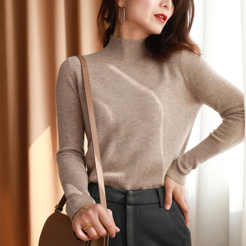Women's Turtleneck Knit Sweater