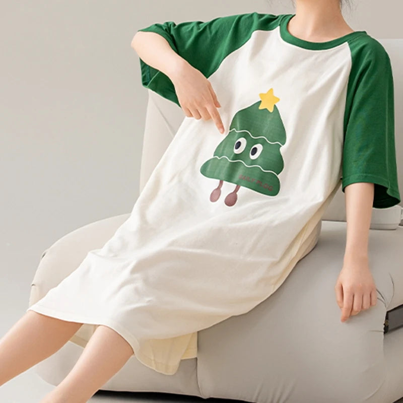 Happy Critters Cotton Nightgown