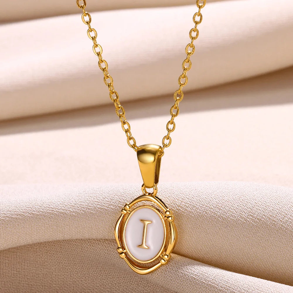 Women's Initial Letter Pendant Necklace (A–Z)